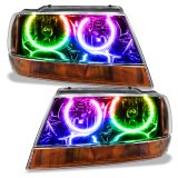 Oracle 99-04 Jeep Grand Cherokee SMD HL - Black - ColorSHIFT w/o Controller thumbnail 1