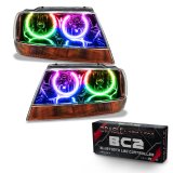 Oracle 99-04 Jeep Grand Cherokee SMD HL - Black - ColorSHIFT w/ BC1 Controller thumbnail 3