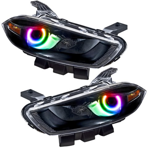 Oracle 13-16 Dodge Dart SMD HL - Black - Halogen - ColorSHIFT w/ 2.0 Controller thumbnail 2