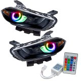 Oracle 13-16 Dodge Dart SMD HL - Black - Halogen - ColorSHIFT w/ Simple Controller thumbnail 2