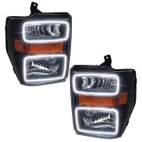 Oracle 08-10 Ford F250/350 LED HL - Black - White thumbnail 1
