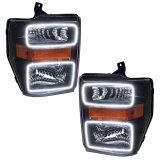 Oracle 08-10 Ford F250/350 LED HL - Black - White thumbnail 2