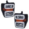 Oracle 08-10 Ford F250/350 LED HL - Black - White thumbnail 8