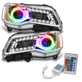 Oracle 11-14 Chrysler 300C SMD HL - Chrome - NON HID - ColorSHIFT w/ Simple Controller thumbnail 1
