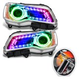 Oracle 11-14 Chrysler 300C SMD HL - Chrome - NON HID - ColorSHIFT DRL - ColorSHIFT thumbnail 1