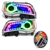 Oracle 11-14 Chrysler 300C SMD HL - Chrome - NON HID - ColorSHIFT DRL - ColorSHIFT thumbnail 2