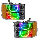 Oracle 07-13 GMC Sierra SMD HL - Round Ring Design - ColorSHIFT w/o Controller thumbnail 2