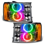 Oracle 07-13 GMC Sierra SMD HL - Round Ring Design - ColorSHIFT w/o Controller thumbnail 9