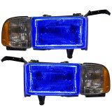 Oracle 94-02 Dodge Ram Pre-Assembled Halo Headlights - ColorSHIFT w/o Controller thumbnail 7