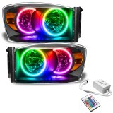 Oracle 07-08 Dodge Ram SMD HL - Black - ColorSHIFT w/ Simple Controller thumbnail 6