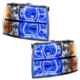 Oracle 07-13 Chevrolet Silverado SMD HL - Square Style - ColorSHIFT w/ Simple Controller thumbnail 6