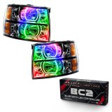 Oracle 07-13 Chevrolet Silverado SMD HL - Black - Square - ColorSHIFT w/ BC1 Controller thumbnail 3