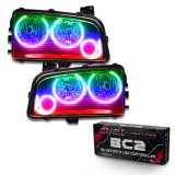 Oracle 05-10 Dodge Charger SMD HL (Non-HID) - Triple Halo - ColorSHIFT w/ BC1 Controller thumbnail 1