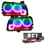 Oracle 05-10 Dodge Charger SMD HL (Non-HID) - Triple Halo - ColorSHIFT w/ BC1 Controller thumbnail 3