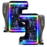 Oracle 17-19 Ford F-250 SD Dynamic Pre-Assembled Headlights - Halogen - Black Edition - thumbnail 1