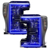 Oracle 17-19 Ford F-250 SD Dynamic Pre-Assembled Headlights - Halogen - Black Edition - thumbnail 3