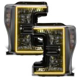 Oracle 17-19 Ford F-250 SD Dynamic Pre-Assembled Headlights - Halogen - Black Edition - thumbnail 9