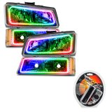 Oracle 03-06 Chevy Silverado Pre-Assembled Headlights w/ Parking Lights - ColorSHIFT thumbnail 2