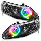 Oracle Honda Civic Sedan 06-11 Halo Kit - ColorSHIFT w/ BC1 Controller thumbnail 4