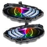 Oracle 18-21 Ford Mustang LED Headlight Halo Kit - ColorSHIFT w/o Controller thumbnail 5