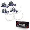 Oracle Ford F250/350 11-16 Halo Kit (Round Ring Design) - ColorSHIFT w/ BC1 Controller thumbnail 5