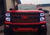 Oracle Chevrolet Silverado 14-15 LED Halo Kit Non-Projector Style - White thumbnail 7