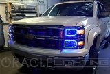 Oracle Chevy Silverado 14-15 Halo Kit Non-Projector Style - ColorSHIFT w/o Controller thumbnail 9
