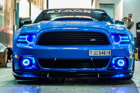 Oracle Ford Mustang 10-12 LED Halo Kit - Projector Headlights - White thumbnail 8