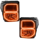 Oracle Ford F250/350 11-16 Halo Kit (Square Ring Design) - ColorSHIFT w/ BC1 Controller thumbnail 5