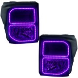 Oracle Ford F250/350 11-16 Halo Kit (Square Ring Design) - ColorSHIFT w/ BC1 Controller thumbnail 7