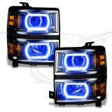Oracle Chevy Silverado 14-15 Halo Kit Projector Style - ColorSHIFT w/ 2.0 Controller thumbnail 6