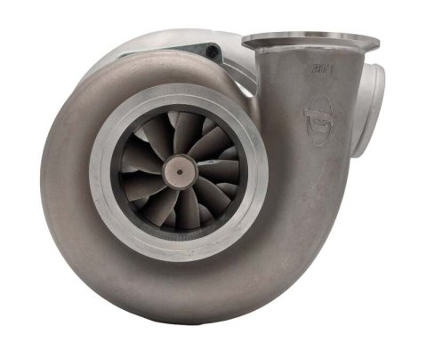 Forced Performance FP7875 Reverse Rotation Turbocharger w/Stainless V-Band 1.02 A/R Turbine Housing thumbnail 2