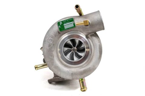 Forced Performance Subaru STi/WRX Green UHF BB Turbo 84mm Black Housing Int WG w/Oil Line (D/S Only) thumbnail 2