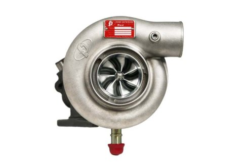 Forced Performance Subaru STi Red Turbo 84mm Black Turbine Housing Internal WG w/Oil Line (D/S Only) thumbnail 1