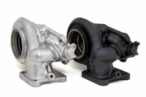 Forced Performance Mitsubishi Evo 9 Red XR57SR Turbo Journal Brg Black Housing w/18PSI WG (D/S Only) thumbnail 1