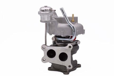 Forced Performance Subaru STi/WRX Blue Turbo 58mm Black Turbine Hsg External WG w/Oil Line(D/S Only) thumbnail 2