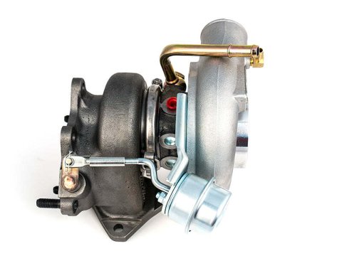 Forced Performance Subaru STi Red Turbo 84mm Black Housing 18PSI TiAL MVI WG w/Oil Line (D/S Only) thumbnail 2