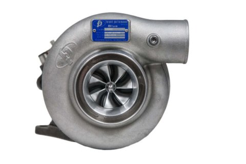 Forced Performance Subaru STI XR Blue 73HTZ Turbo 58mm Black Housing Int WG w/Oil Line (D/S Only) thumbnail 1