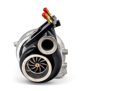 Forced Performance Mitsubishi Evo 9 Red Turbo Journal Bearing Black Housing w/25PSI WG (D/S Only) thumbnail 2