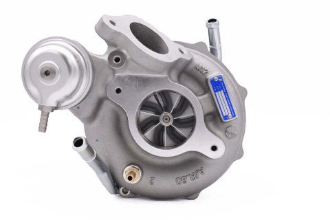 Forced Performance 2015+ Subaru WRX Blue Turbo 58mm Black Housing Internal WG w/Oil Line (D/S Only) thumbnail 2