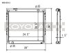 Koyo 95-04 Toyota Tacoma V6 4x4 Manual Radiator thumbnail 3