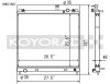 Koyo 04-13 Nissan Titan/Armada/QX56 5.6L V8 (Req. Trans Cooler) Radiator thumbnail 3