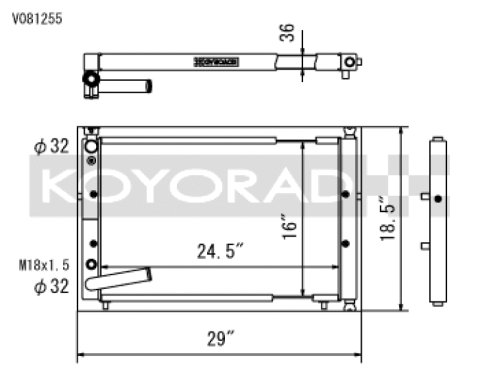 Koyo 94-01 Acura Integra w/ K-Series Swaps (2.0/2.4L) Radiator thumbnail 3