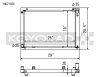 Koyo 03-06 Nissan 350Z VQ35DE (MT) Cross Flow Radiator thumbnail 4