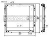 Koyo Toyota 10-13 Tundra 4.6L/07-13 Tundra 5.7L V8 (AT) Racing Radiator *Requires SK-C13* thumbnail 3