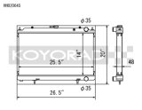 Koyo 95-98 Nissan 240SX S14 2.4L KA24DE (MT) Radiator thumbnail 1
