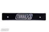 Turbo XS 08-14 Subaru WRX/STi Billet Aluminum License Plate Delete Black Machined TurboXS Logo thumbnail 1