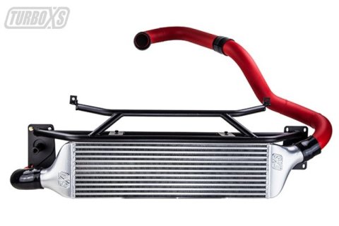 Turbo XS FMIC for 15-16 Subaru WRX - Wrinkle Red Pipes thumbnail 1
