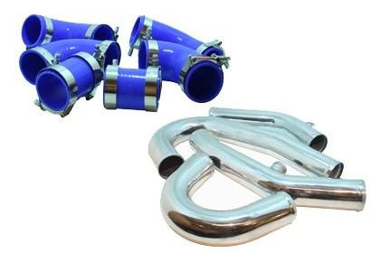 Turbo XS Front Mount Intercooler Pipe Kit for 03-06 Mitsubishi Evo 8 & 9 thumbnail 1