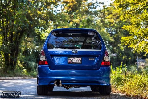 Turbo XS 04-08 Forester XT Axle Back 4in Polished Stainless Tip Muffler thumbnail 1